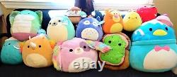 SQUISHMALLOW KELLYTOY PLUSH STUFFED ANIMAL SET OF 12 RARE with TAGS