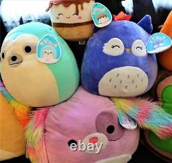 SQUISHMALLOW KELLYTOY PLUSH STUFFED ANIMAL SET OF 12 RARE with TAGS