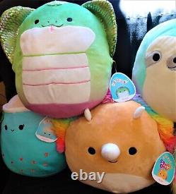 SQUISHMALLOW KELLYTOY PLUSH STUFFED ANIMAL SET OF 12 RARE with TAGS