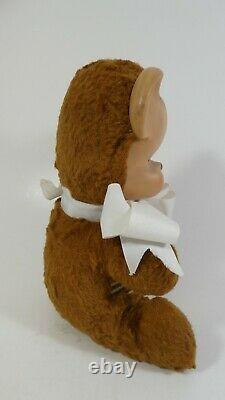 Sad Pouting Knickerbocker RUBBER FACE BEAR STRIPED SHIRT Plush Stuffed Animal