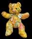 Salvatore Ferragamo Designer Silk Floral Print Teddy Bear Plush Stuffed Animal