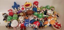 Sanei Super Mario Bros. Plush Lot of 25 Gift for Kids 2023 (Nintendo/Sega)
