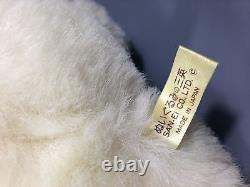 Sanei White Teddy Bear Plush ULTRA RARE JAPAN Soft Stuffed Animal 11