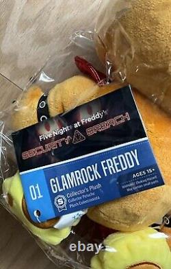 Sanshee Glamrock Freddy Plush FNAF (In Hand) Sealed Official