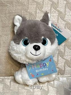 Set Of 3 (Small Medium XXL) Husky Dog Plush Polar Stuffed Animal Toys White Gray
