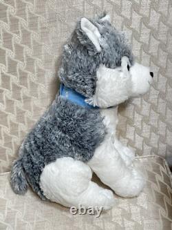 Set Of 3 (Small Medium XXL) Husky Dog Plush Polar Stuffed Animal Toys White Gray