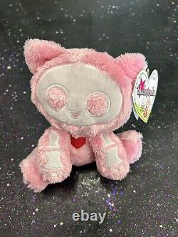 Skelanimals 7 Pink Plush Stuffed Animal Skeleton with Heart Kit The Cat RARE