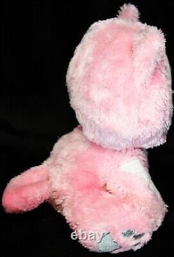 Skelanimals Pink Cat Plush Stuffed Animal 7 White Skeleton Heart Jakks Pacific