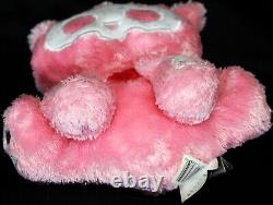 Skelanimals Pink Cat Plush Stuffed Animal 7 White Skeleton Heart Jakks Pacific