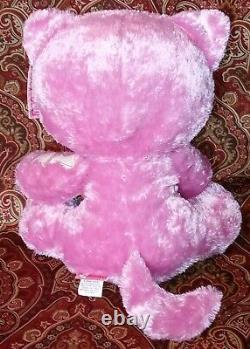 Skelanimals Pink Heart Kit the Cat Plush Stuffed Sitting Bean Large 10 RARE NEW