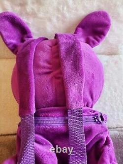 Skelanimals Plush Backpack Jack the Rabbit Purple