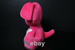 Skelanimals SUPER RARE Lovestruck Dax Pink Plush Stuffed Animal Bean Bag Toy