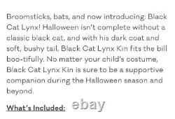 Slumberkins LIMITED EDITION Halloween Black Cat Lynx Kin Animal Stress Relief