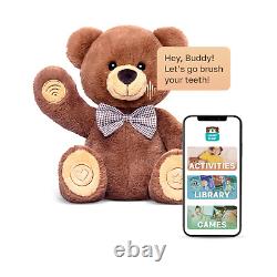 Smart Teddy Bear Ultra Soft Stuffed Animal Plush Toy for Toddlers and Prescho