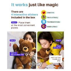 Smart Teddy Bear Ultra Soft Stuffed Animal Plush Toy for Toddlers and Prescho