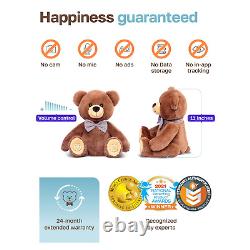 Smart Teddy Bear Ultra Soft Stuffed Animal Plush Toy for Toddlers and Prescho