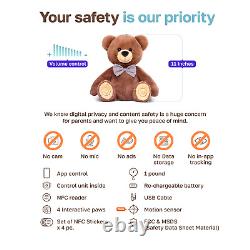 Smart Teddy Bear Ultra Soft Stuffed Animal Plush Toy for Toddlers and Prescho