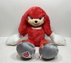 Sonic The Hedgehog 2 Knuckles BAB Plush Build-A-Bear 17 Stuffed Animal