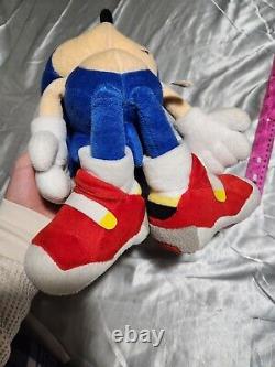 Sonic The Hedgehog 2001 SOAP SHOES SONIC Plush TAGGED Sonic Adventure SUPER RARE