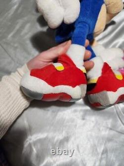 Sonic The Hedgehog 2001 SOAP SHOES SONIC Plush TAGGED Sonic Adventure SUPER RARE