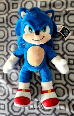 Sonic the Hedgehog Plush & SHOES Build A Bear BAB Sonic 2 Movie NWT