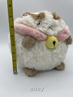 Squishable Cat Puppycat White Tan Cream Brown Collar Bell Pink Plush 2014 RARE