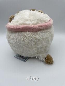 Squishable Cat Puppycat White Tan Cream Brown Collar Bell Pink Plush 2014 RARE