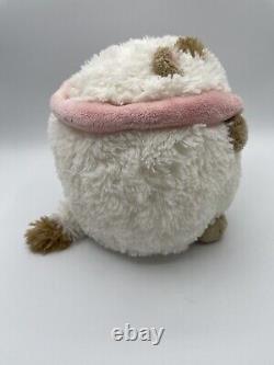 Squishable Cat Puppycat White Tan Cream Brown Collar Bell Pink Plush 2014 RARE