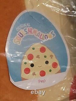 Squishmallow 20 PEP Pizza Slice Plush NEW with tags 2021 Kellytoy RARE HTF