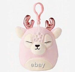 Squishmallow 3.5 Justice Exclusive Ivy the Deer clip on Kellytoy plush HTF RARE