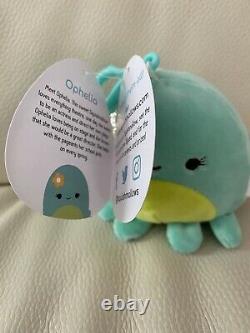 Squishmallow 3.5 Ophelia Flower Octopus Clip Canada Exclusive Hard To Find