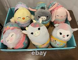 Squishmallow 4.5 Caedia Cow Easter Mystery Egg Capsule COMPLETE SET NEW RARE