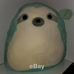 Squishmallow Aqua the teal Sloth 20 XXXL Huge NWT Plush Toy Kelly Toy RARE HTF