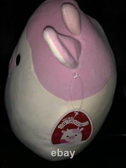 Squishmallow Caedyn 12 Pink Cow (Kellytoy) NEW with tag Valentine's In Hand NWT