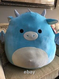 Squishmallow DEVIN THE DRAGON SZ 24 pillow plush SquooShems Kelly Toy NEW