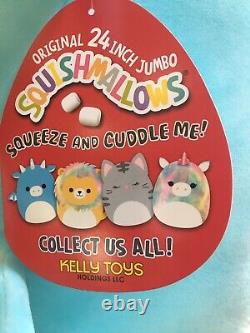 Squishmallow DEVIN THE DRAGON SZ 24 pillow plush SquooShems Kelly Toy NEW