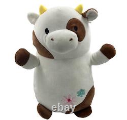 Squishmallow Hug Mees Drella Cow Plush Floral Tummy Stuffed Animal 14