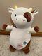 Squishmallow Hug Mees Rare Drella Brown White Cow Plush Stuffed Animal 14 2019