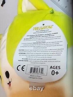 Squishmallow Reginald Corgi Dog 8 Plush Yellow Neon Green 2019 with Tags