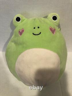 Squishmallow Valentines Philippe The Frog Plush Heart Cheeks 8 Inches RARE HTF