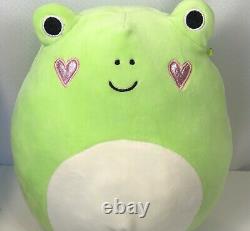 Squishmallow Valentines Philippe the Frog Heart Cheeks 8 Inches Stuffed Plush
