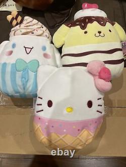 Squishmallows 8 Plush Sanrio Hello Kitty, Pompompurin And Cinnamoroll