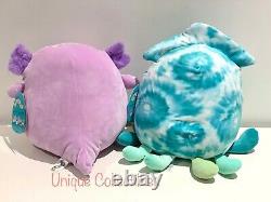 Squishmallows Monica Axolotl and Landon Squish 10 Plush Bundle Brand New