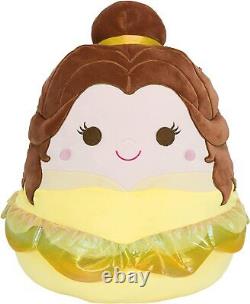 Squishmallows Plush Toy 14 Belle with Sequins Disney Characters, Stuffed Animal