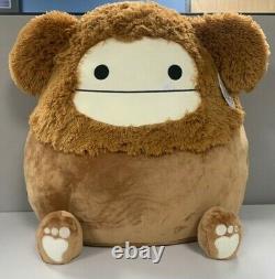 Squishmallows Rare Benny Brown Bigfoot 24 Inch Plush Kellytoy Authentic BNWT