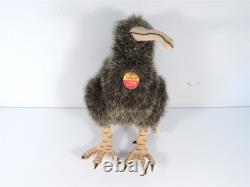 Steiff Kiwi Bird 120015 Stuffed Animal Plush Germany Vintage 10 1/2 Tall Tags