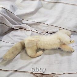 Steiff Minky Wiesel Weasel Mohair Plush Stuffed Animal Toy 2230/22 Rare 12 Inch