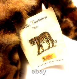 Steiff Tierleben Tiger 25 stuffed animal plush Germany Brown Striped