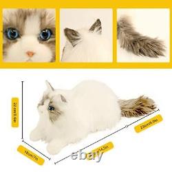 Stuffed Animals Plush Toy Cat, Real Size and Ragdoll Cat(Lying)