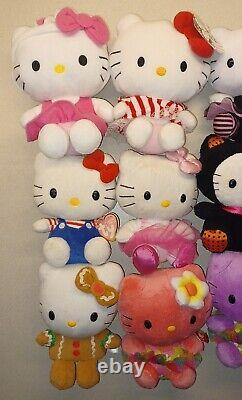 TY Beanie Babies Hello Kitty Plush Stuffed Animals Sanrio Lot of 15